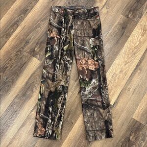Rustic Ridge Youth Scent Stop Hunting Pants Sz Medium Mossy Oak Adjustable waist